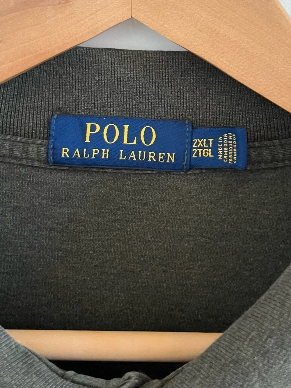 Polo Ralph Lauren Pony Embroidered Long Sleeve Golf Collar Shirt Size XXL Men's